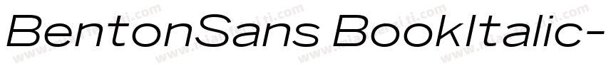 BentonSans BookItalic字体转换